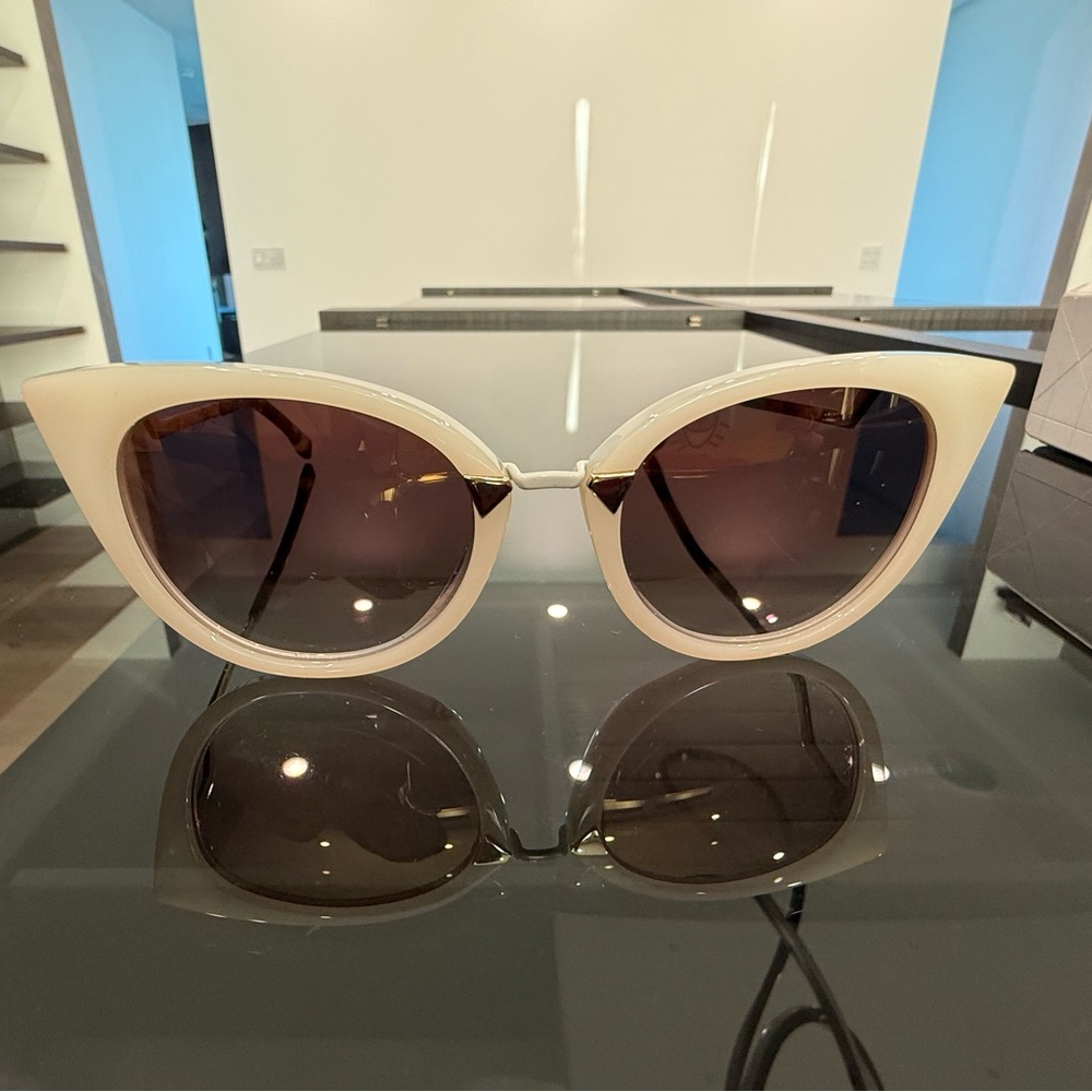 Fendi Tortoise Shell and Cream Sunglasses